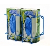 Bel-Art Poxygrid Glove Dispenser Rack; Double Box Holder, Blue